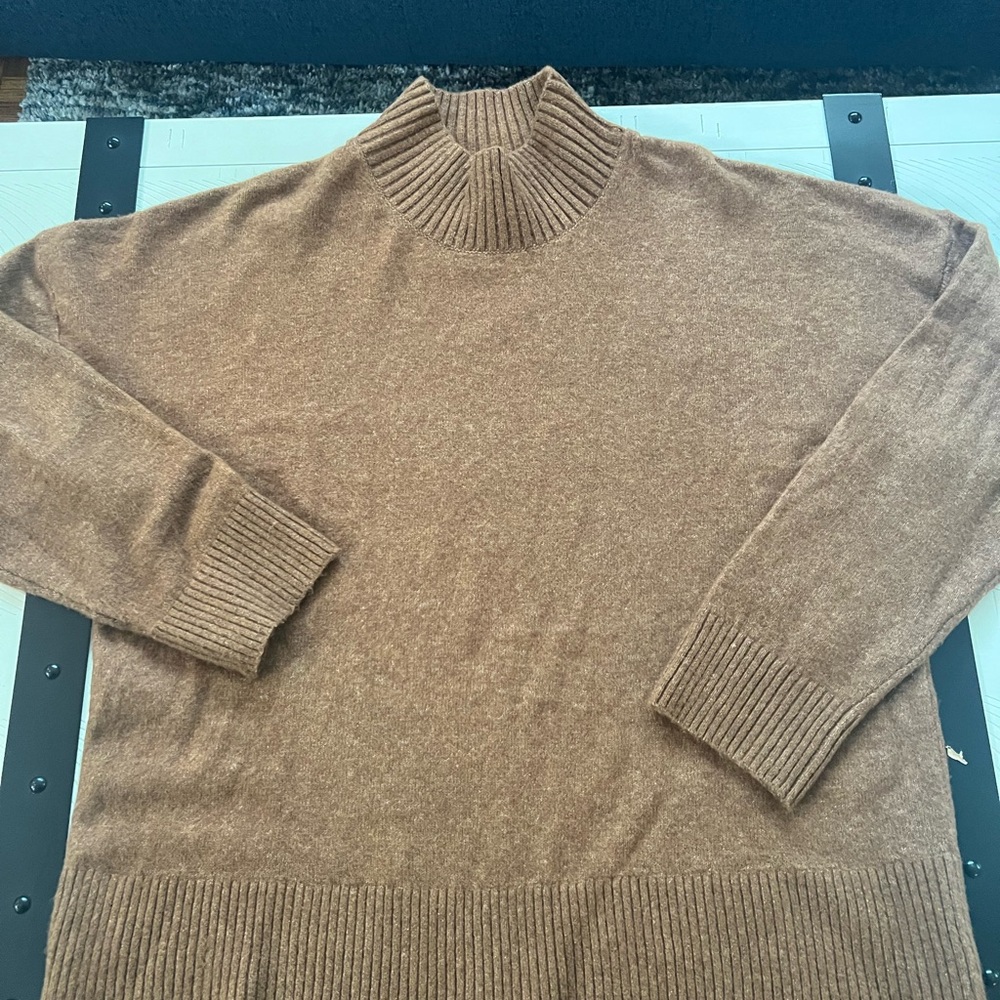 LOFT Brown Turtleneck Sweater